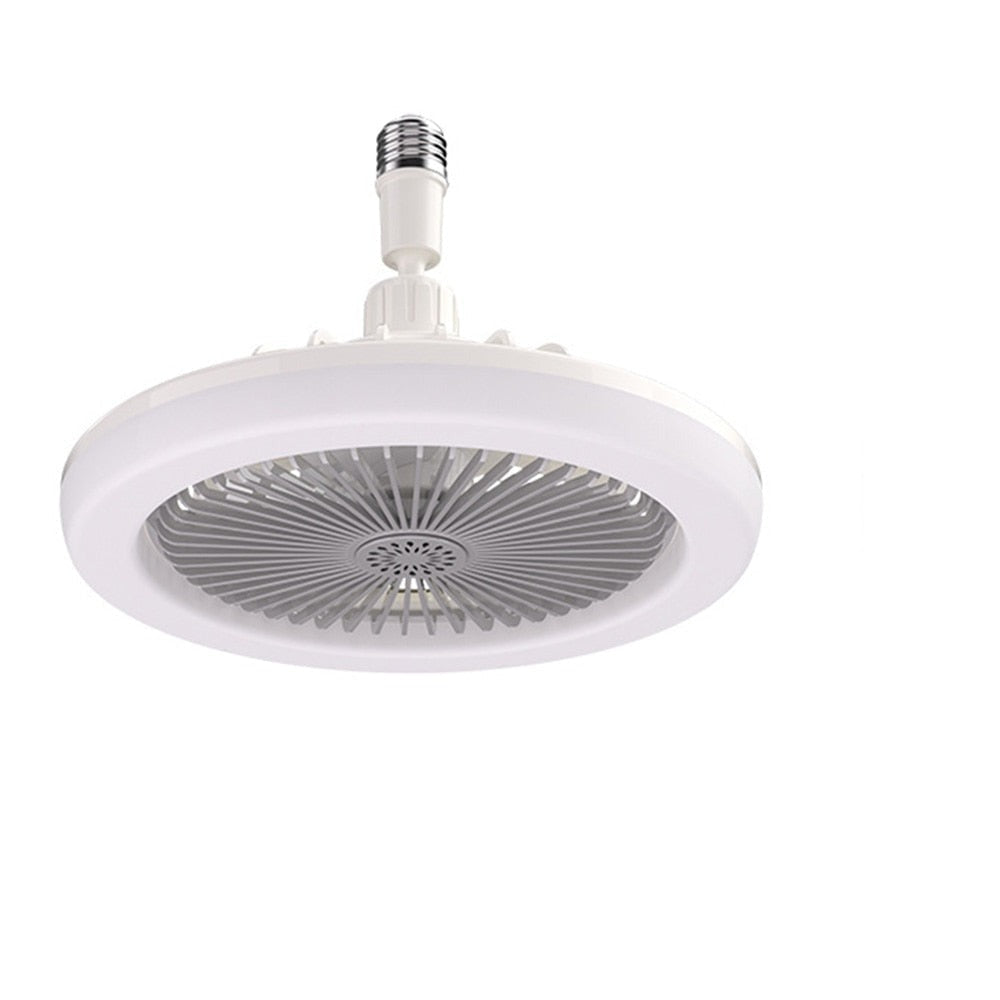 Compact Ceiling Fan Light with Dimmable LED and Remote Control