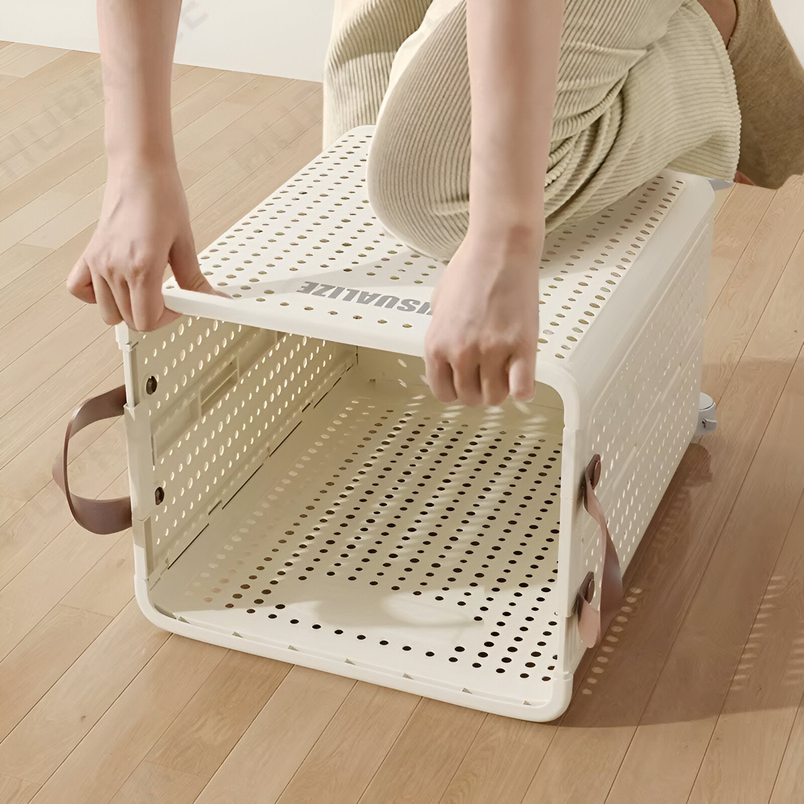 SmartFold Rolling Laundry Basket for Effortless Organization