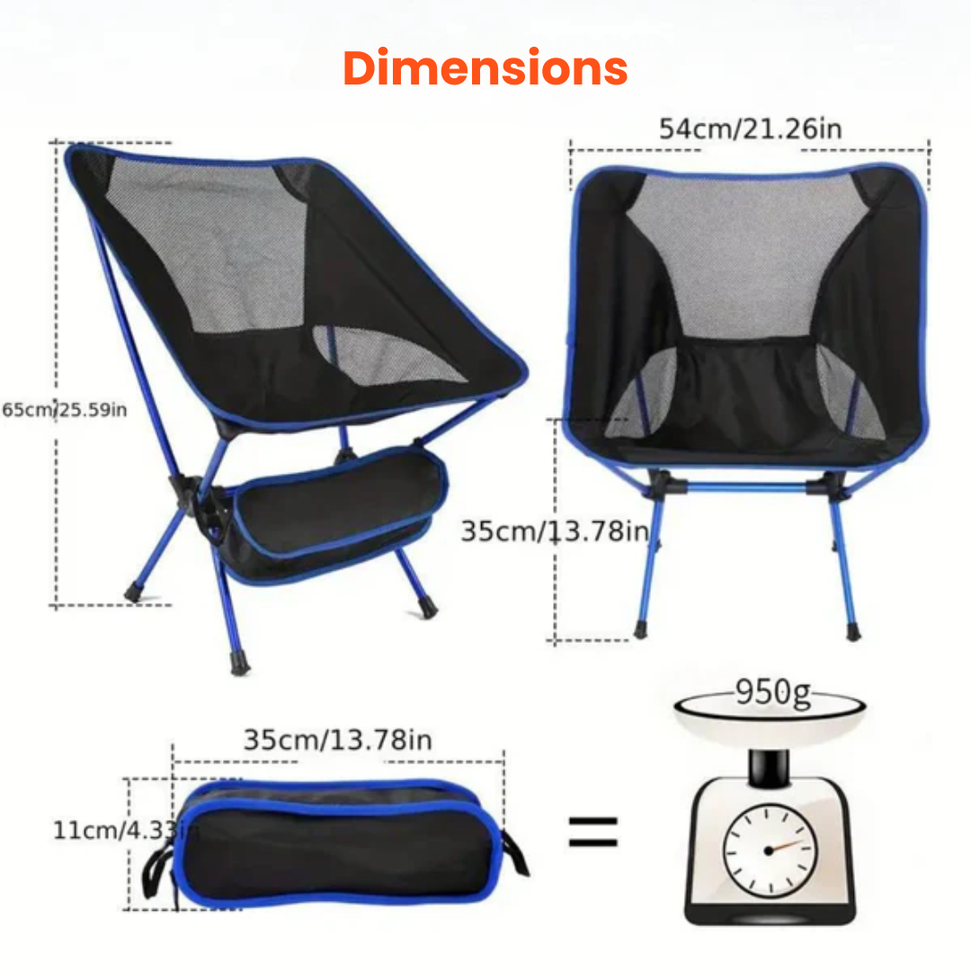 Compact Travel Chair – Lightweight and Sturdy for Outdoors