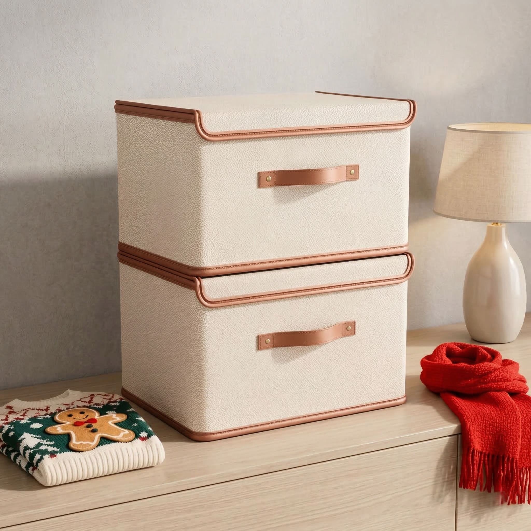 Versatile Foldable Storage Bin with Lid for Home Organization