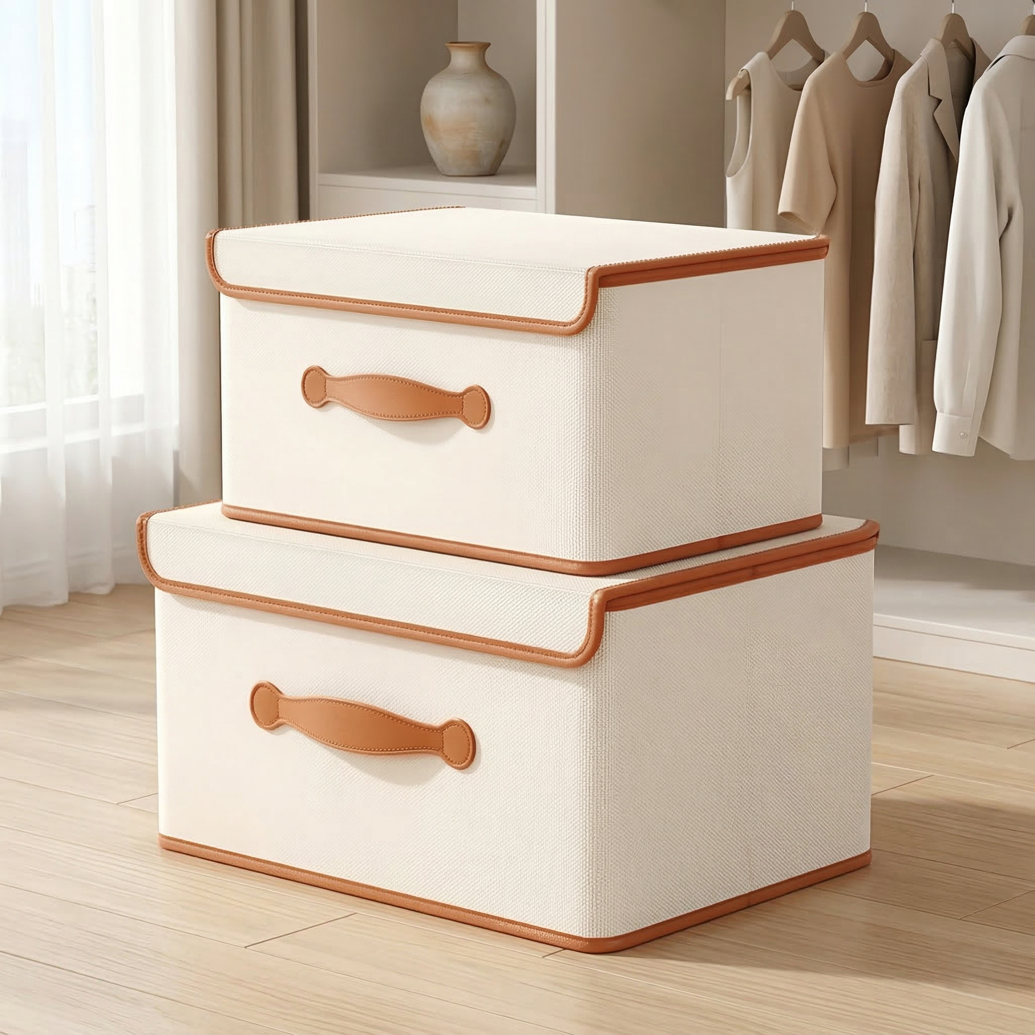 Versatile Foldable Storage Bin with Lid for Home Organization