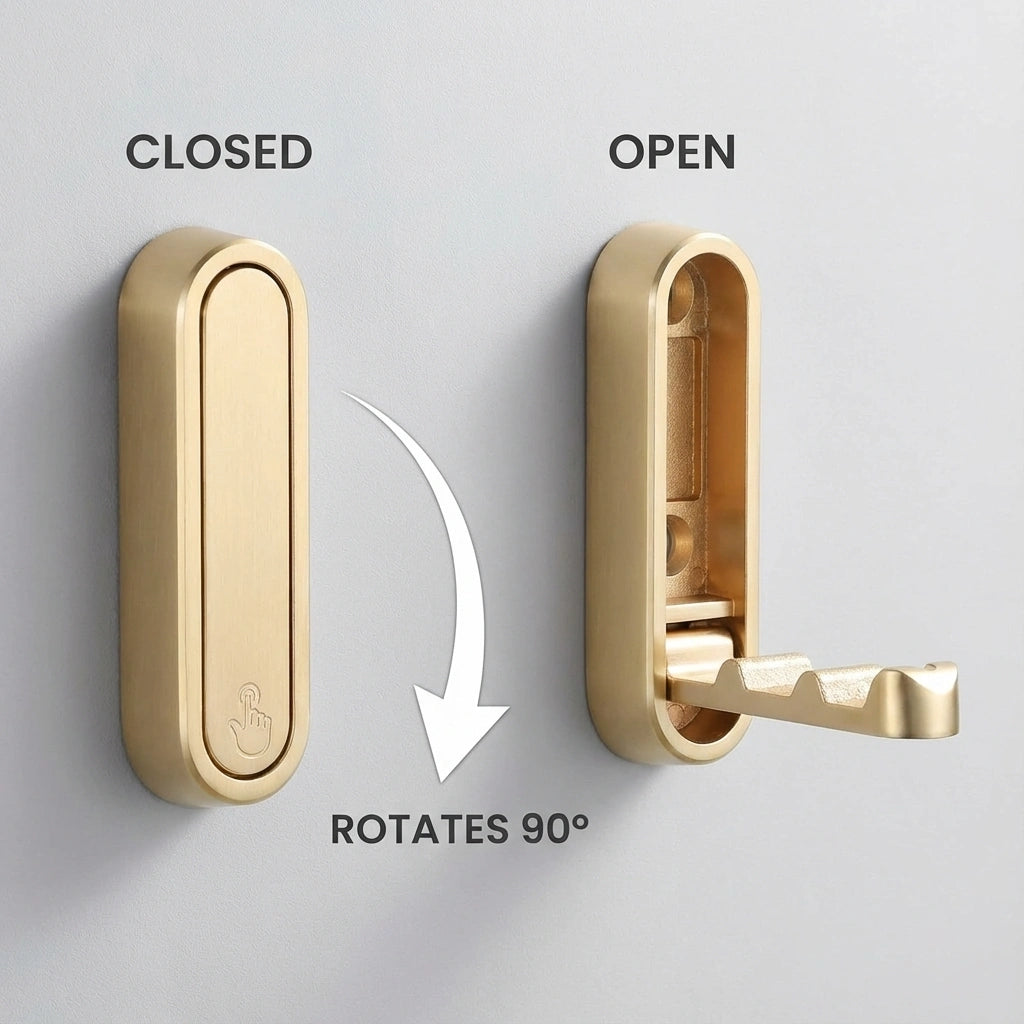 Versatile Space-Saving Foldable Wall Hook for Organizing Gear