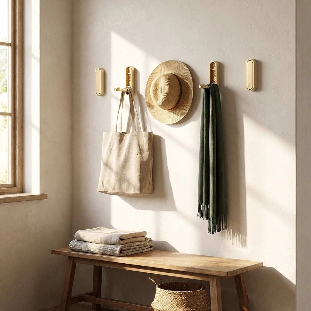 Compact Wall-Mounted Coat Hook – Stylish Space Saver