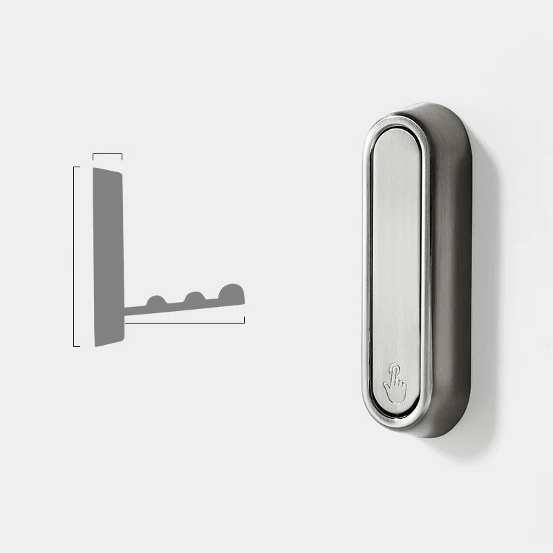 Versatile Space-Saving Wall Hook with Foldable Design