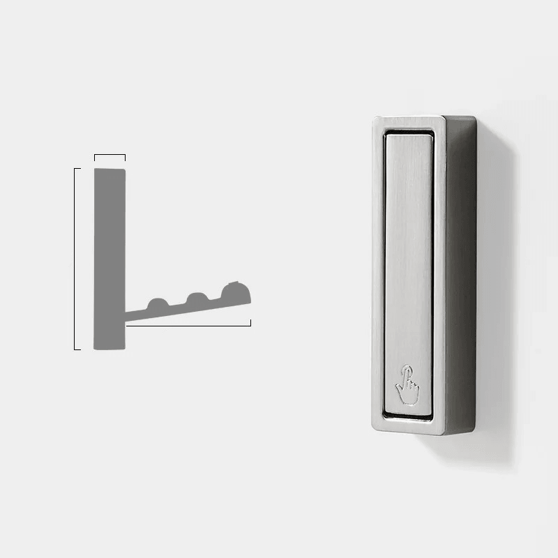 Versatile Space-Saving Wall Hook with Foldable Design