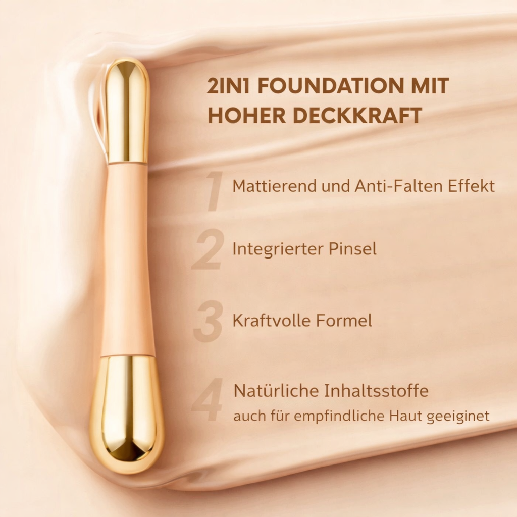 2-in-1 Foundation Stick for Wrinkle Smoothing | Custom Color Match