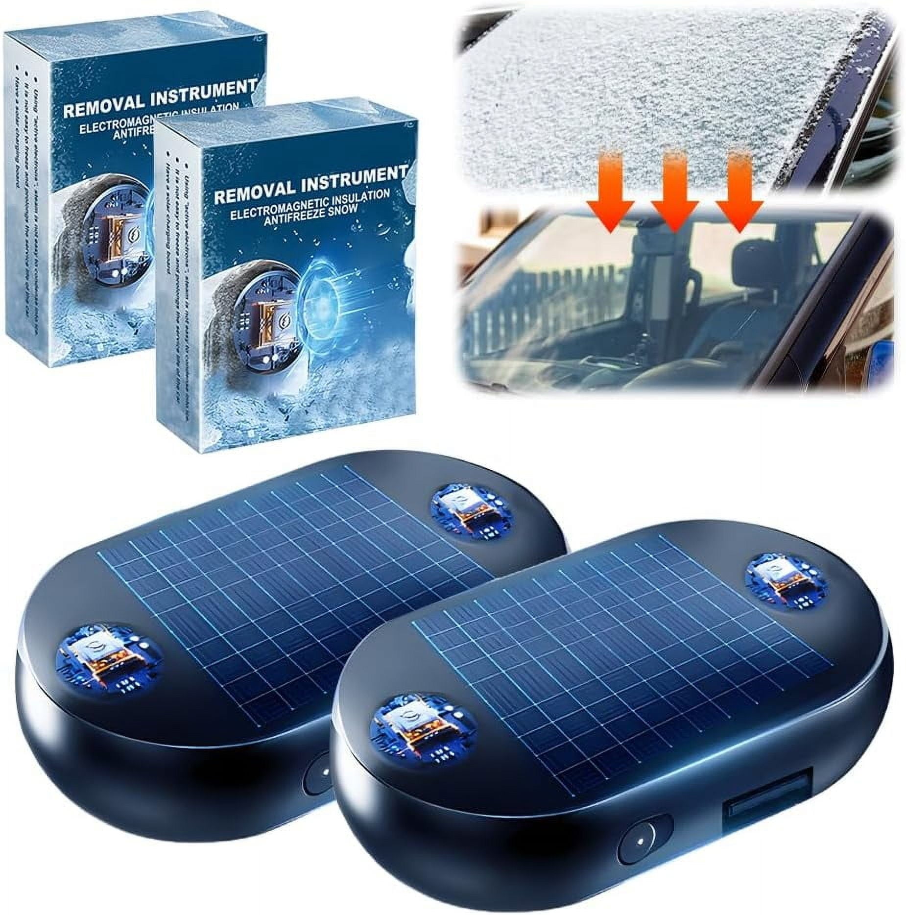 Solar Ice Removal Device for Cars | Automatic Scratch-Free Defroster