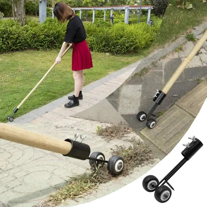 Joint Weeder Tool | Removes Weeds from Grout | Guided Rolling Edges