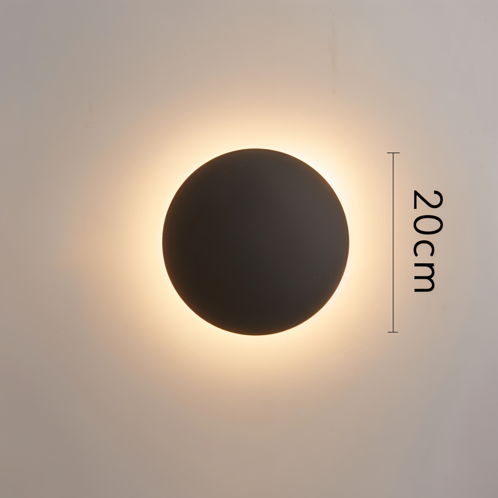 LunaGlow Round LED Wall Lamp - Modern Ambient Lighting