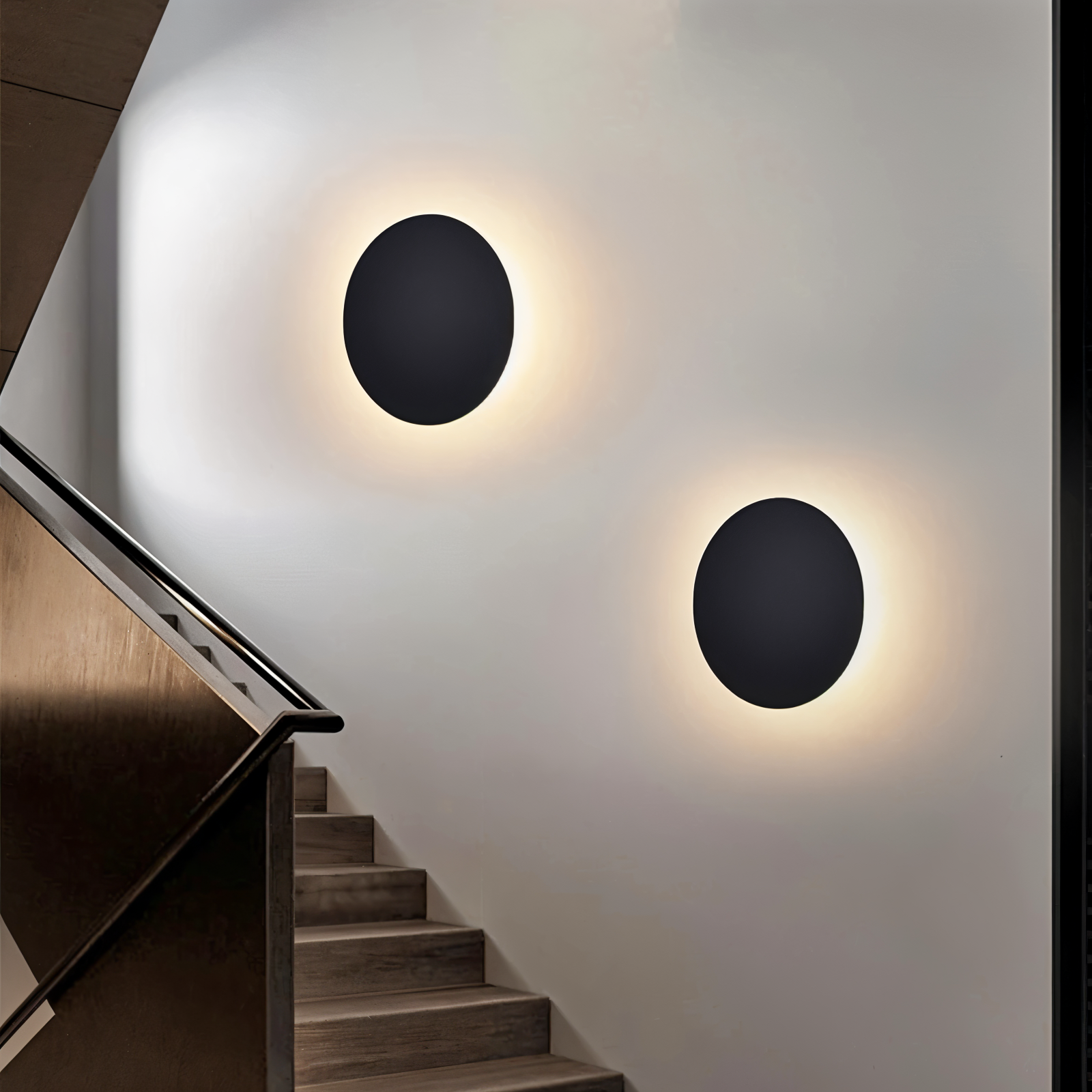 LunaGlow Round LED Wall Lamp - Modern Ambient Lighting