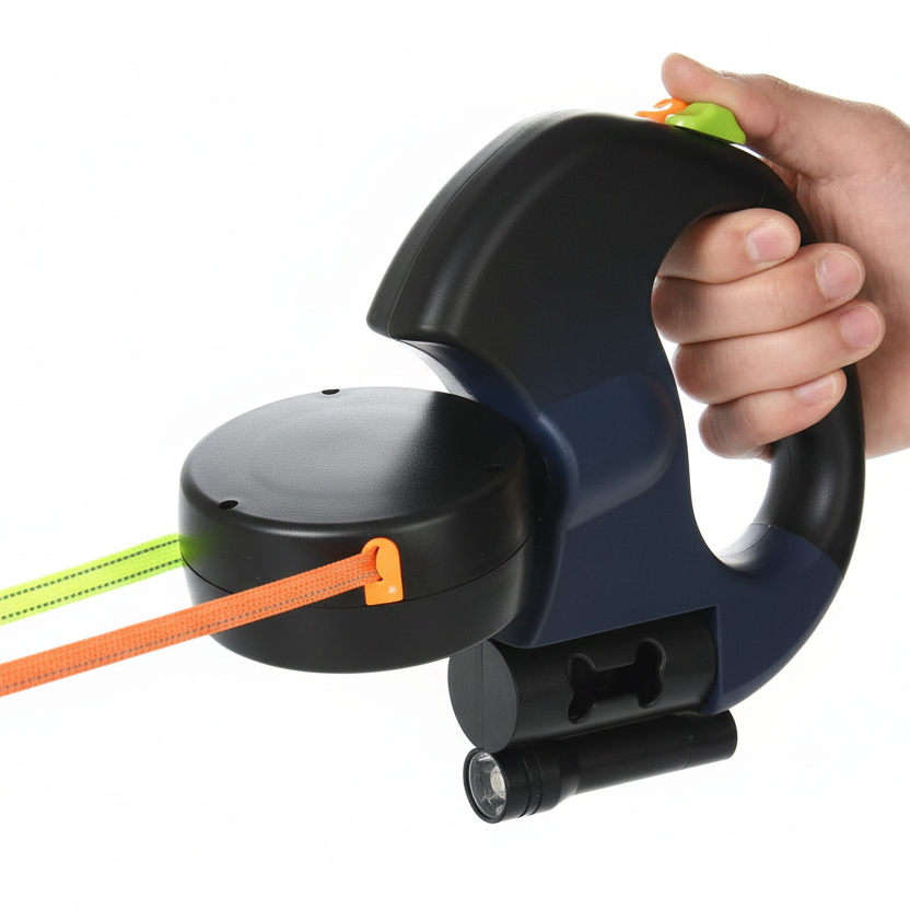 Twilight Duo Leash – Tangle-Free Dual Dog Leash with LED Light
