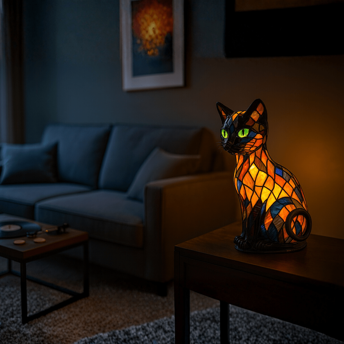 Charming Cat-Themed LED Night Light for Cozy Spaces