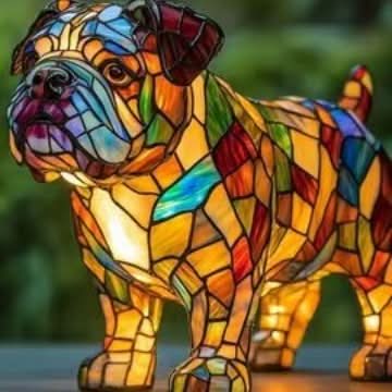 Enchanting LED Pet Figurine Light – Illuminating Dog Designs