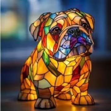 Enchanting LED Pet Figurine Light – Illuminating Dog Designs