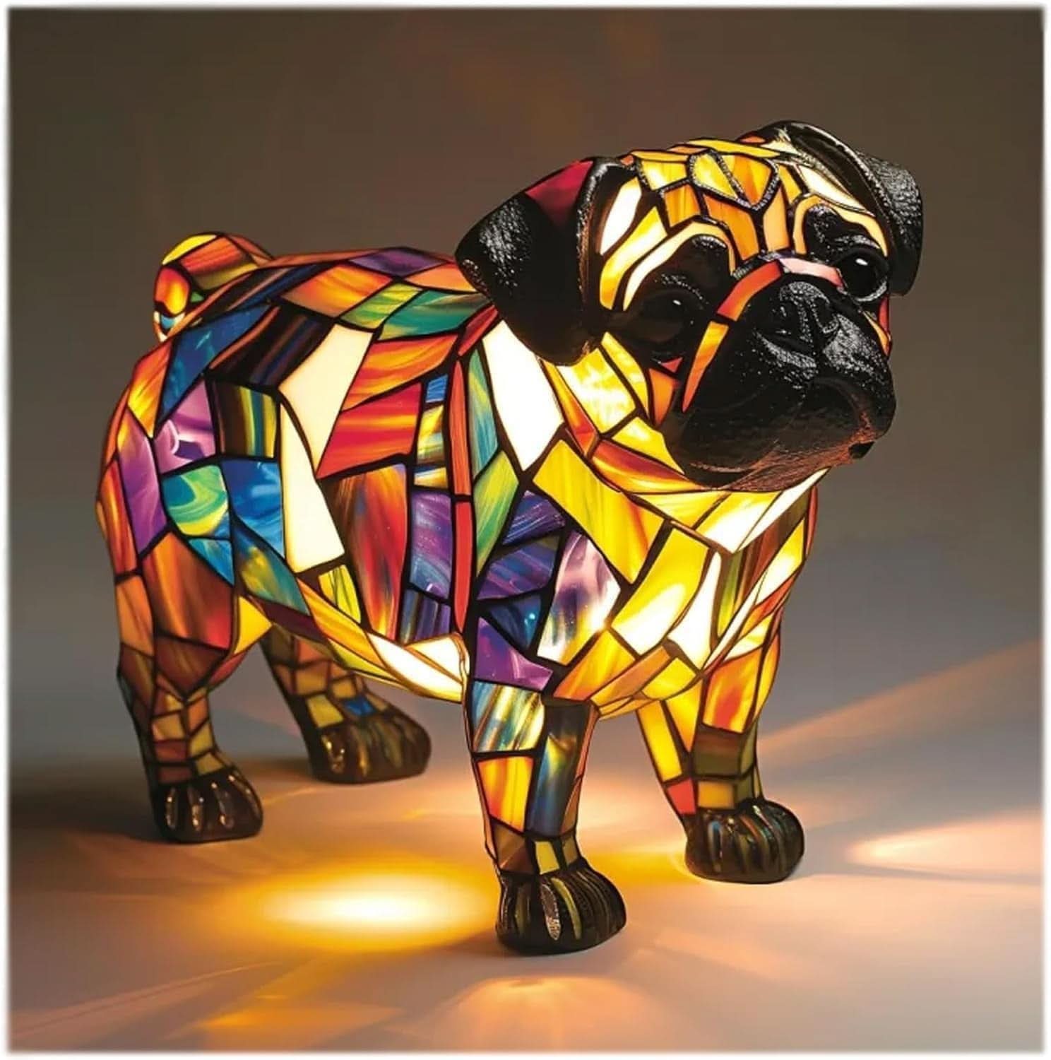Enchanting LED Pet Figurine Light – Illuminating Dog Designs