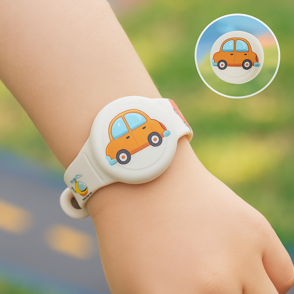 Adjustable Silicone Bracelet with GPS Tracking for Kids