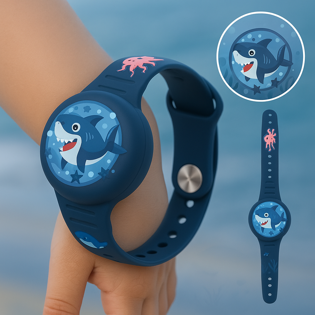Adjustable Silicone Bracelet with GPS Tracking for Kids