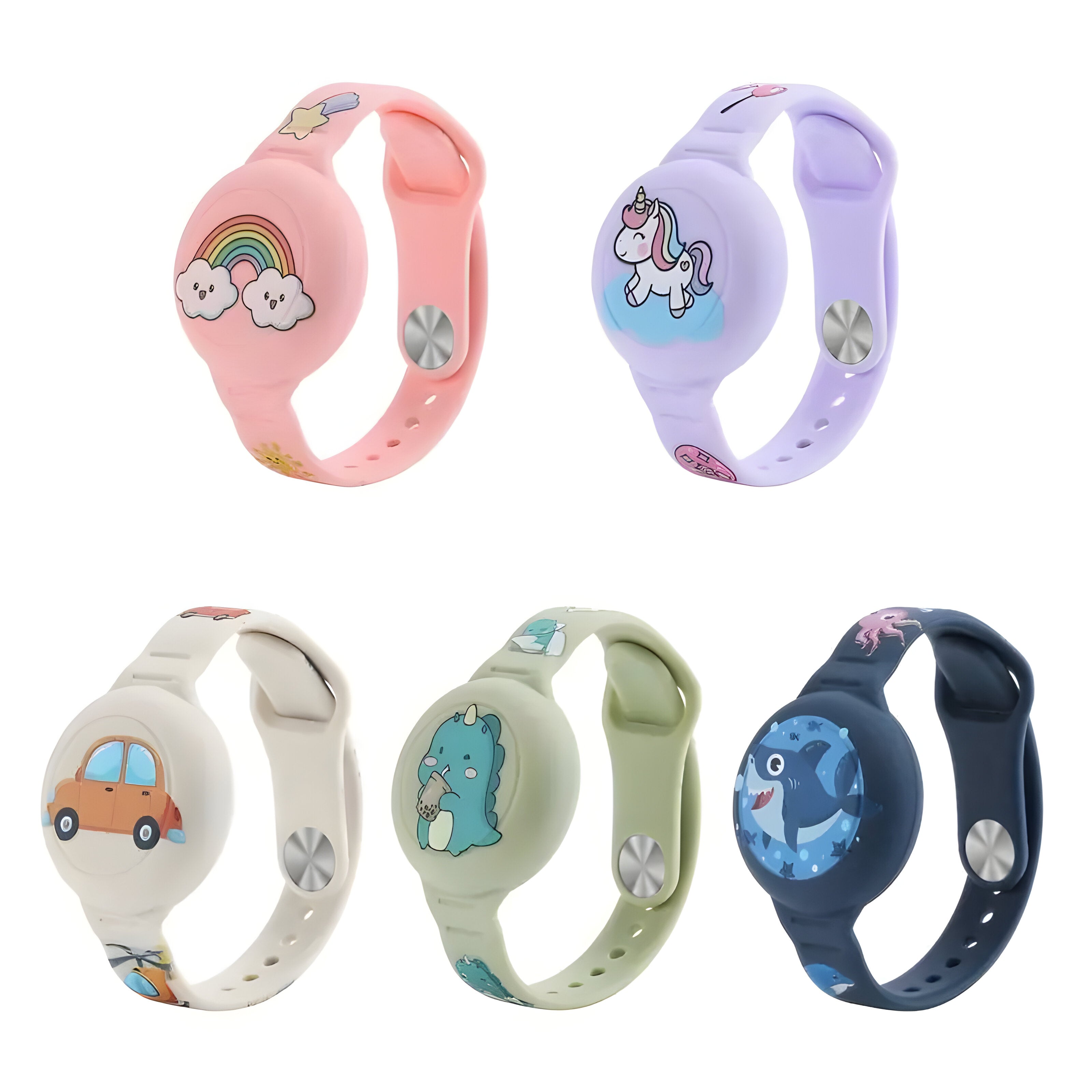 Adjustable Silicone Bracelet with GPS Tracking for Kids