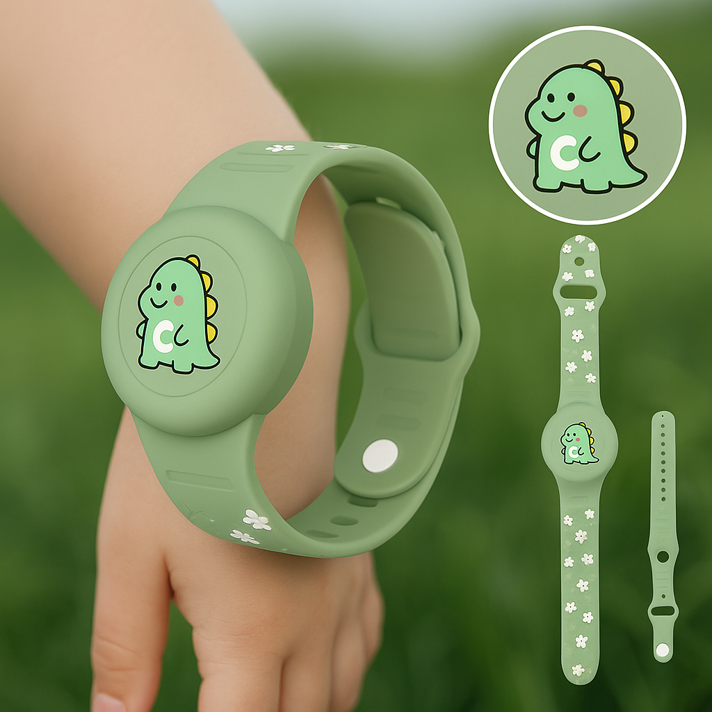 Adjustable Silicone Bracelet with GPS Tracking for Kids