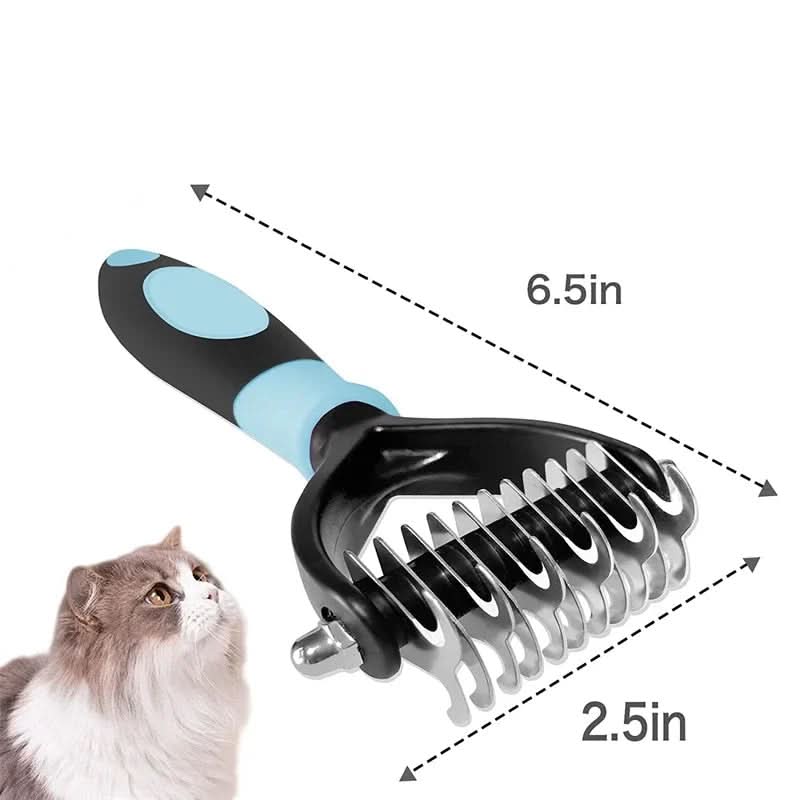 Double-Sided Shedding Brush for Dogs and Cats