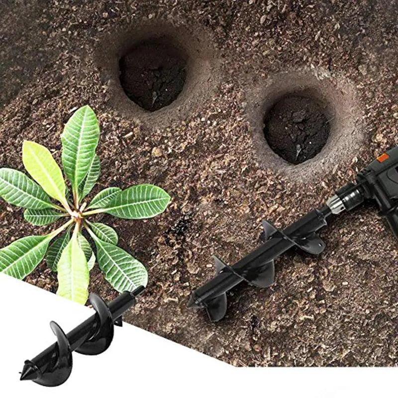 Garden Soil Auger | Spiral Drill Bit | Compatible with Cordless Drills and Drivers