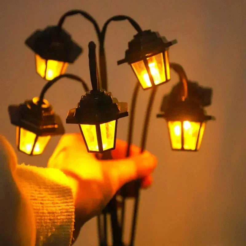 Garden Lantern with Automatic Dusk Sensor - Weatherproof Outdoor Light