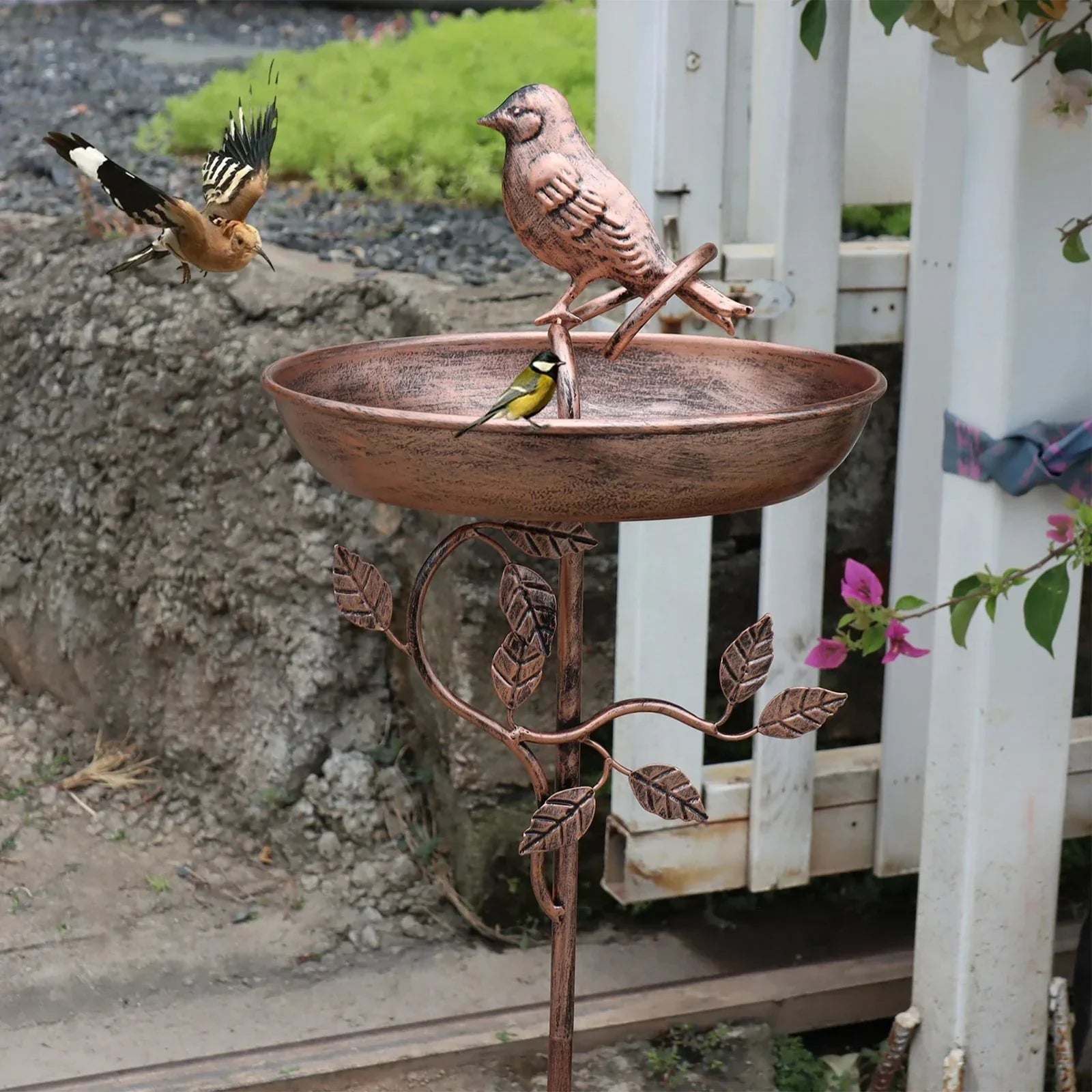 Bird Bath for Garden | Decorative Bowl | Durable Stake