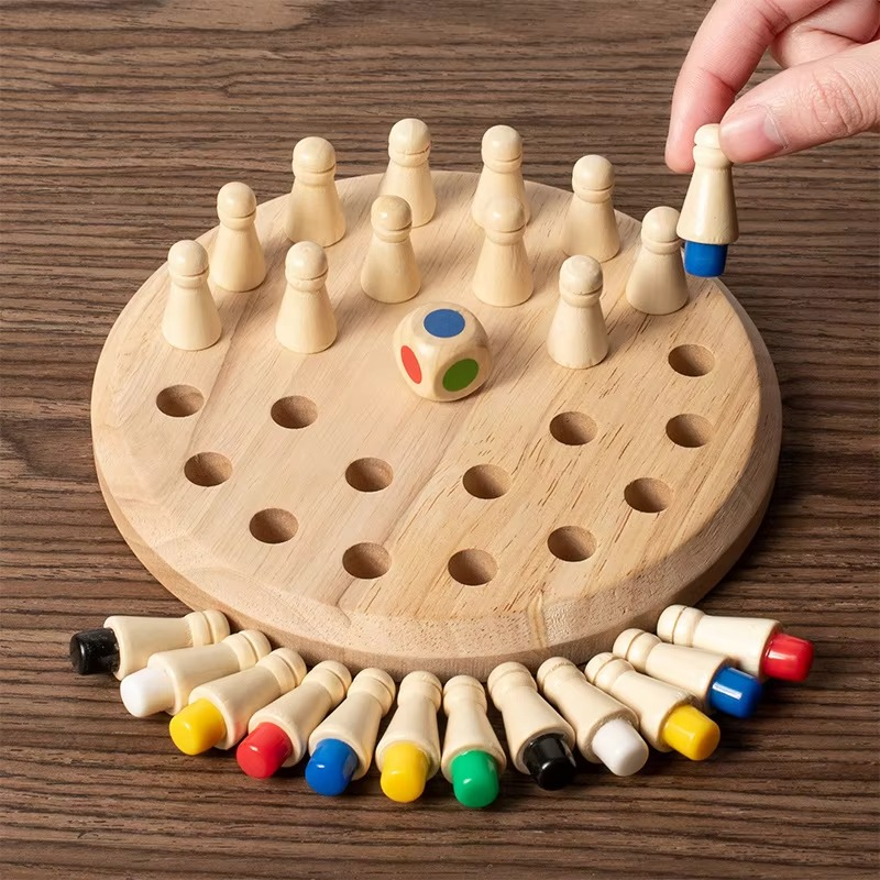 Memory Game | Wooden Thinking Puzzle with Dice | Enhances Focus and Memory