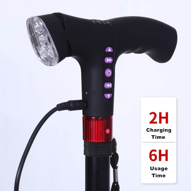 Adjustable Walking Stick with Fall Alarm
