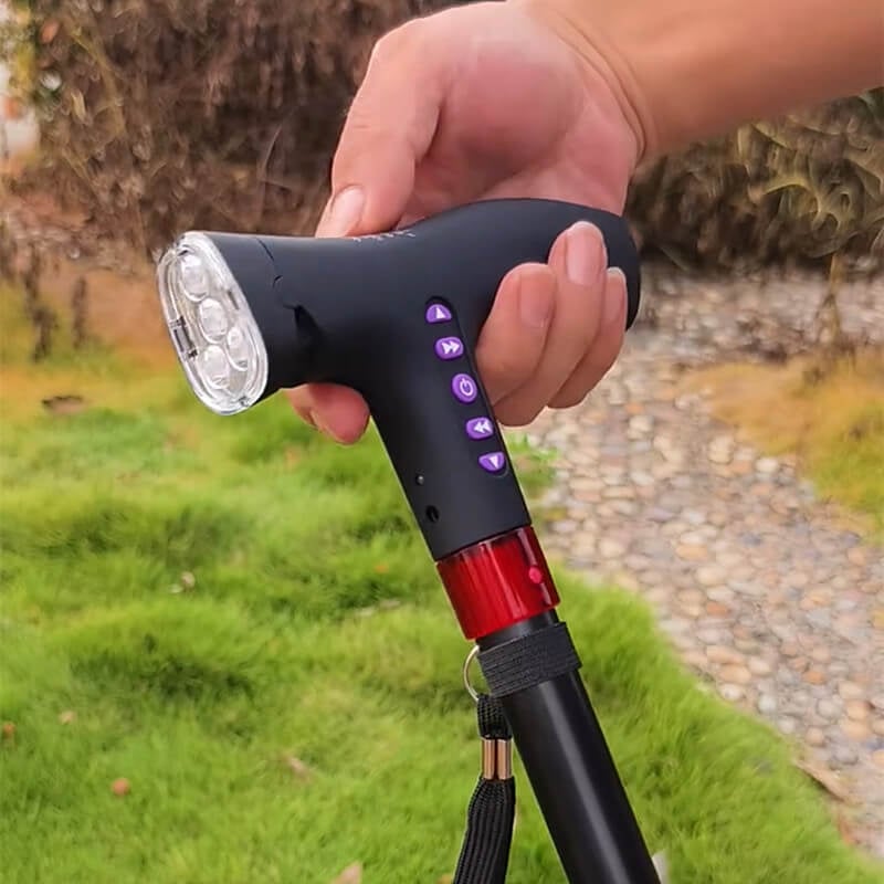 Adjustable Walking Stick with Fall Alarm