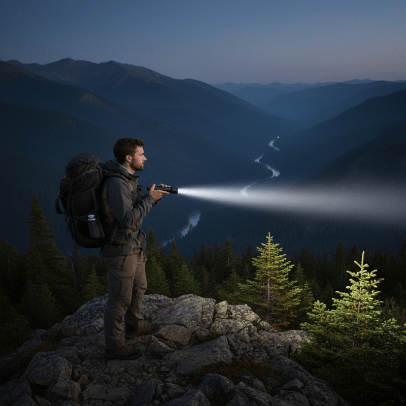 Ultra-Bright LED Lantern with 100,000 Lumens & USB Rechargeable