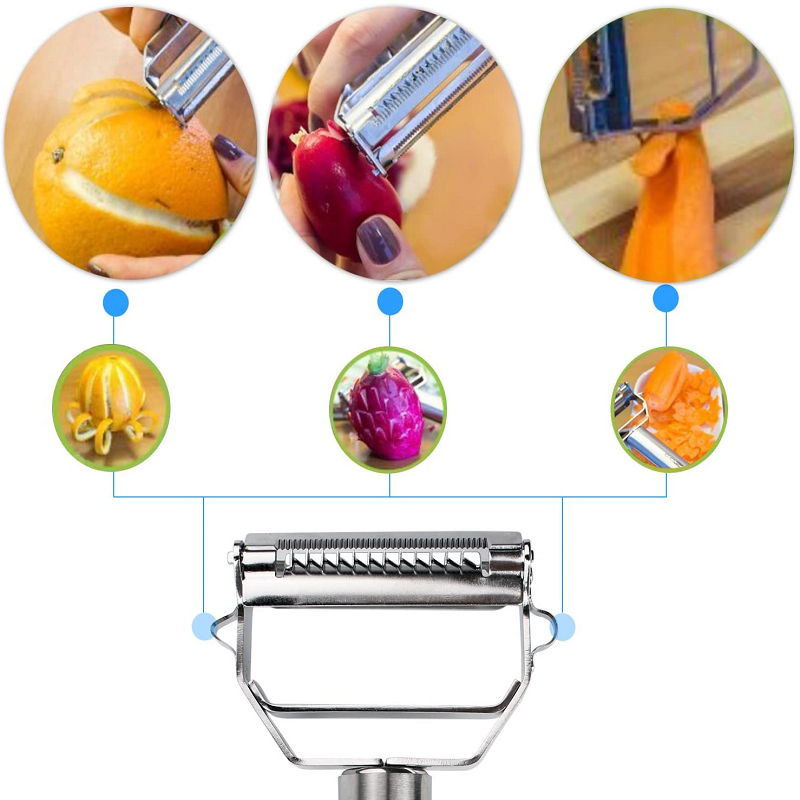 Vegetable Peeler with Dual Blades – Stainless Steel Kitchen Tool