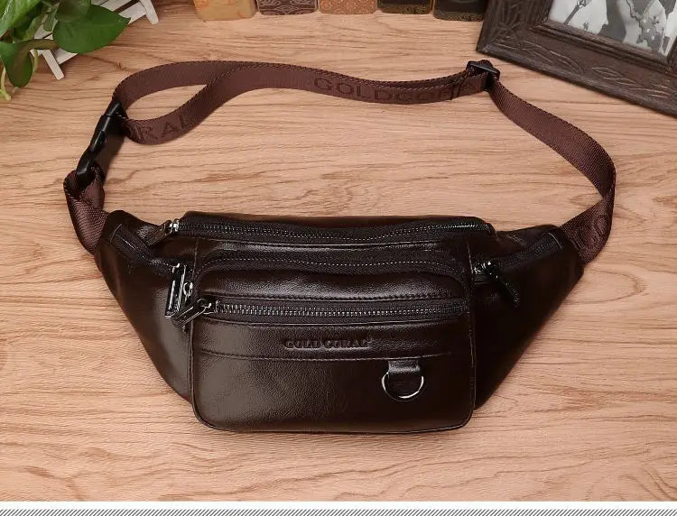 Stylish Genuine Leather Crossbody Bag for Men with Ample Storage