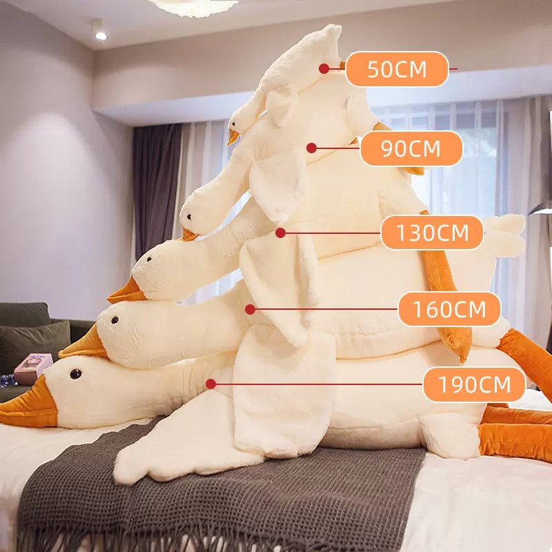 Delightful Goose Plush Companion - Soft, Cozy Pillows in Various Sizes