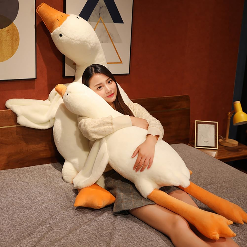 Delightful Goose Plush Companion - Soft, Cozy Pillows in Various Sizes