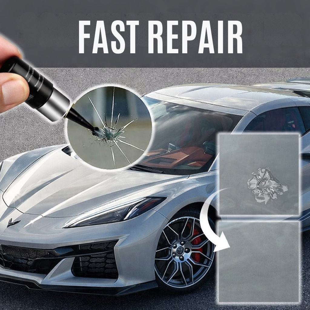 Windshield Repair Kit | Nearly Invisible Sealing for Glass Repair