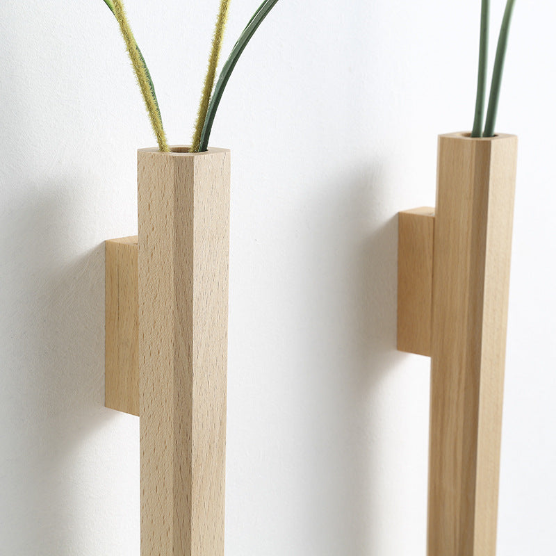 Elegant Glass Wall Vases - Set of 2 for Stunning Decor