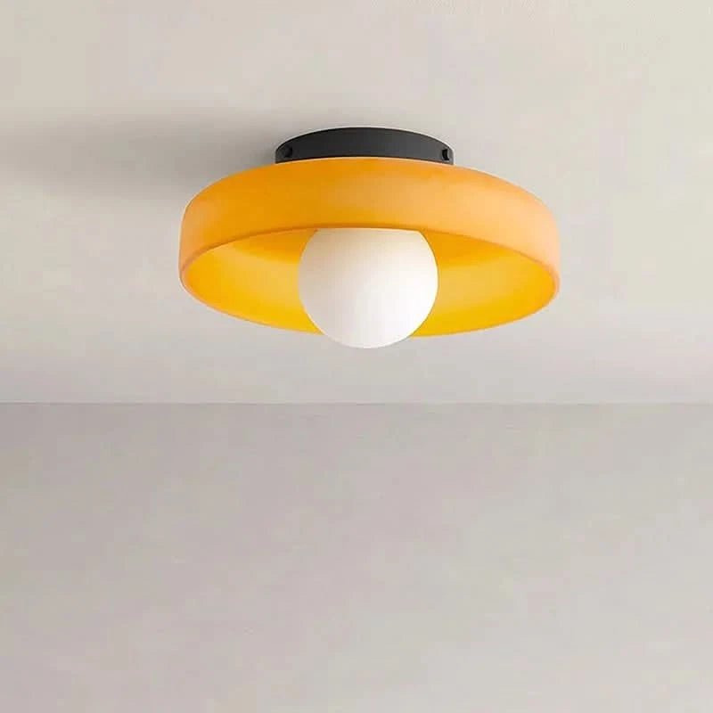 Lumosphere - Sleek Flush Mount Ceiling Light with Glass Shade