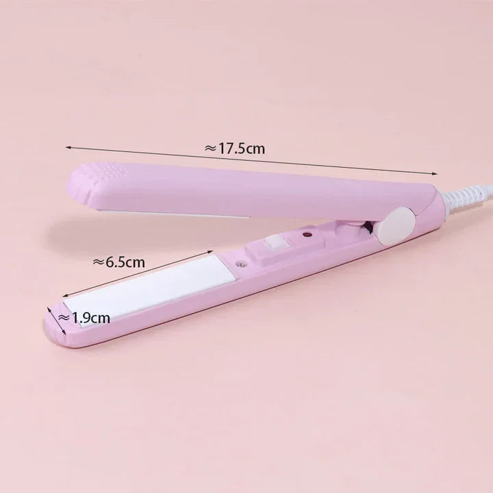 2-in-1 Hair Straightener and Mini Curling Iron with Ceramic Technology