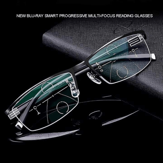 Progressive Glasses | Multifocal Lenses for Near and Distant Vision | Anti-Glare and UV Protection