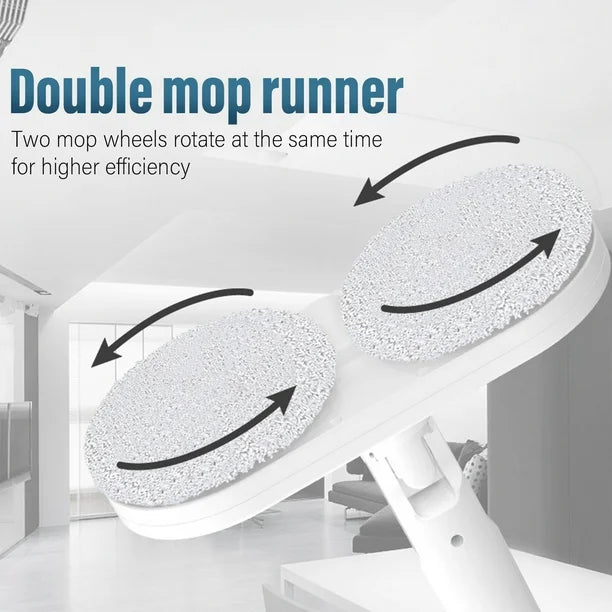 Effortless Cordless Mop with Built-In Sprayer and Reusable Pads