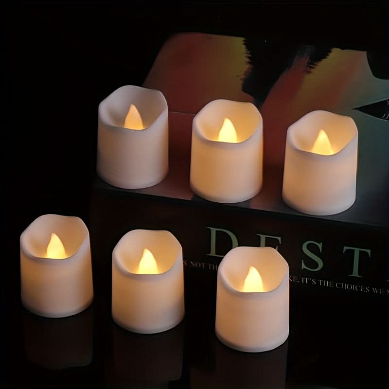 Flameless LED Tea Lights for Romantic Atmosphere and Decorative Lighting