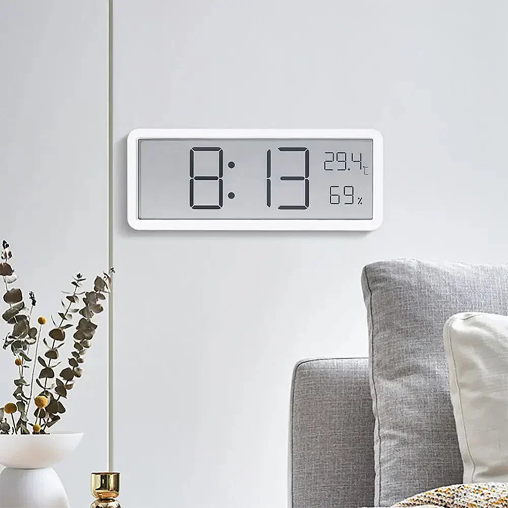 LumiPulse Smart LED Wall Clock with Climate Indicators