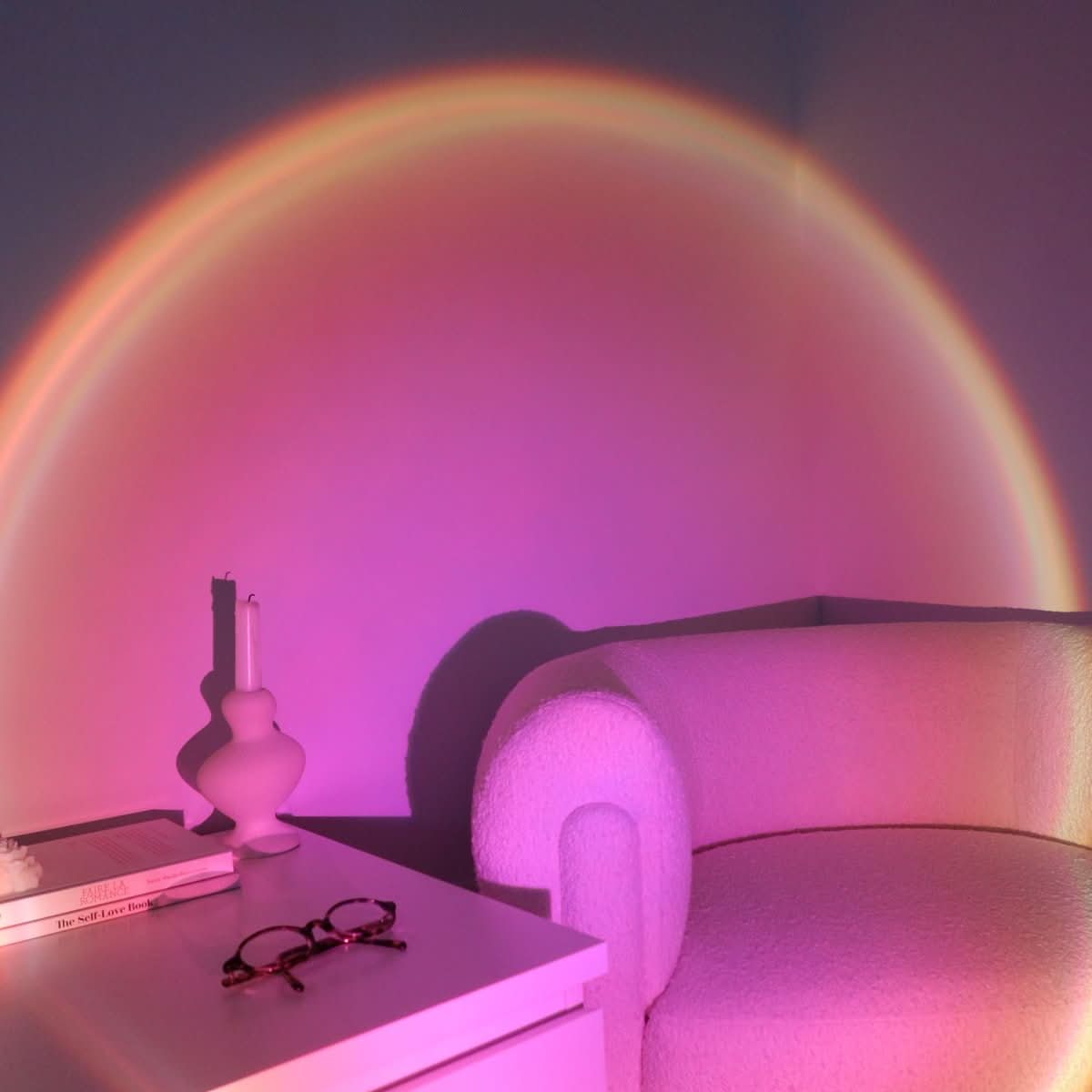 Serenity Glow - Adjustable LED Sunset Lamp for Cozy Spaces