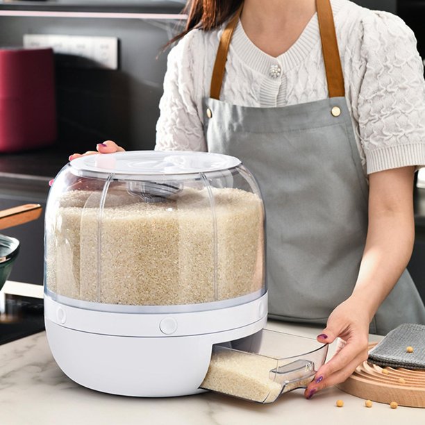 Effortless Freshness and Instant Grain Access for a Functional Kitchen