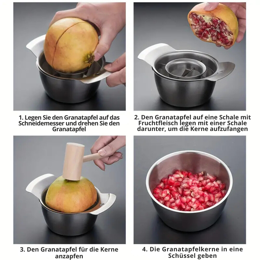 Pomegranate Pitting Tool Set – Clean and Mess-Free Pulp Extractor