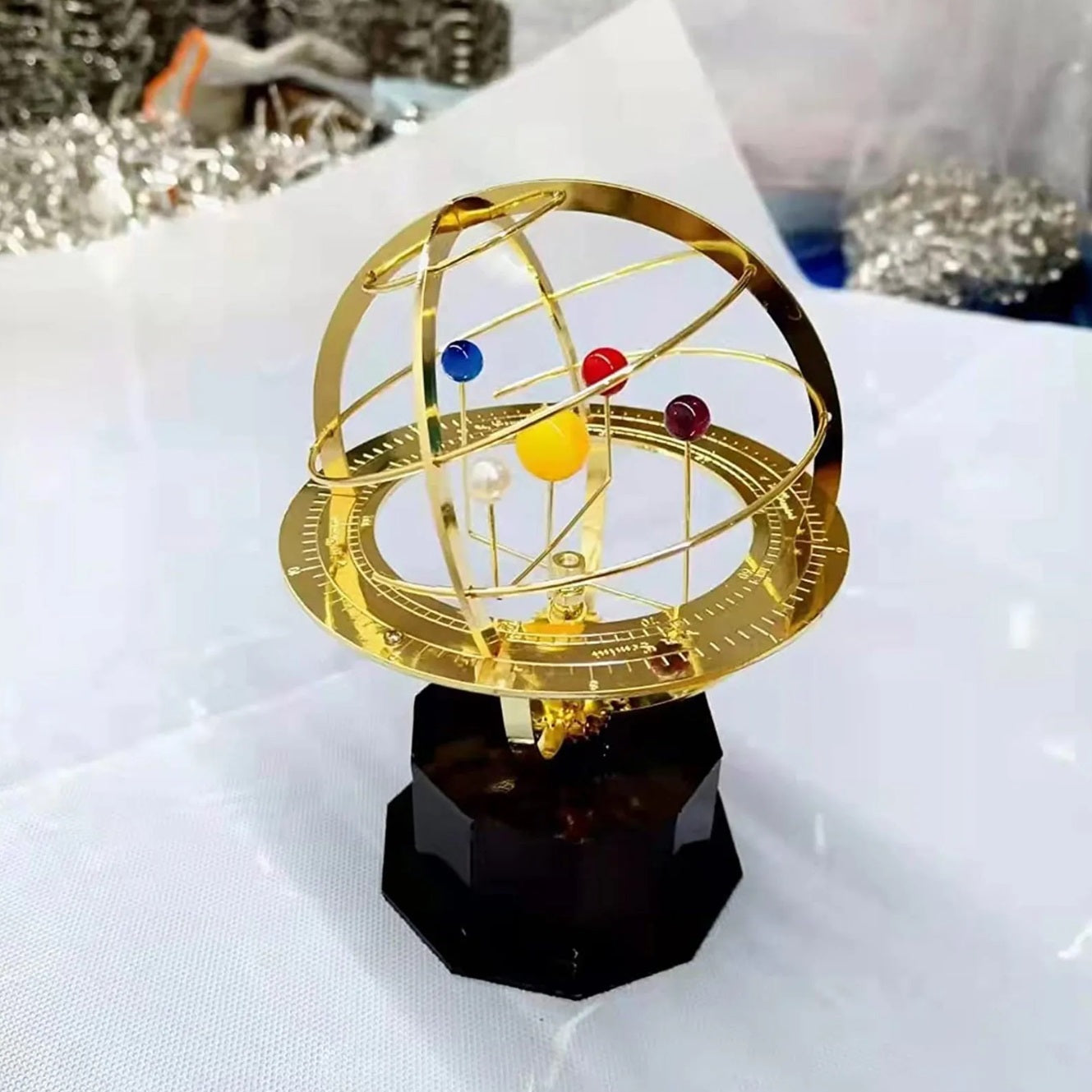 Elegant Solar System Model - Handcrafted Celestial Display