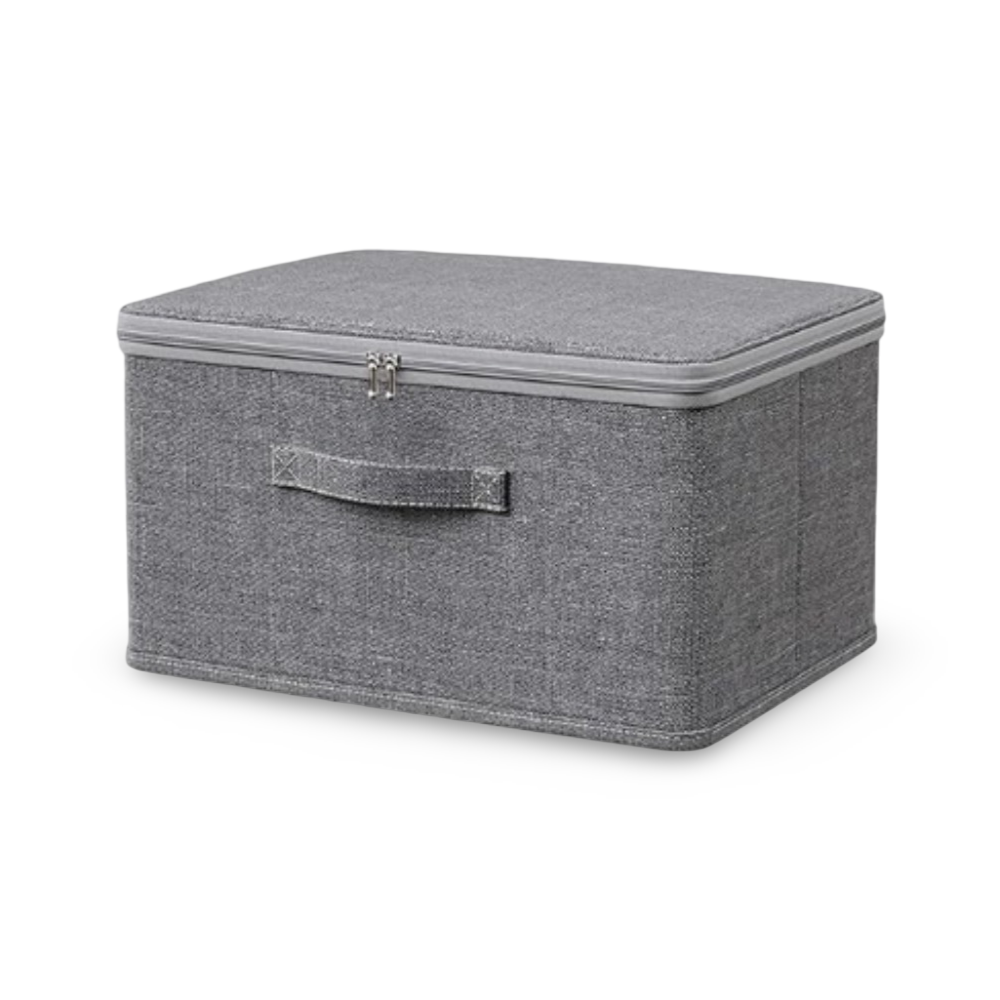 Versatile Fabric Organizer Box with Dust-Proof Lid