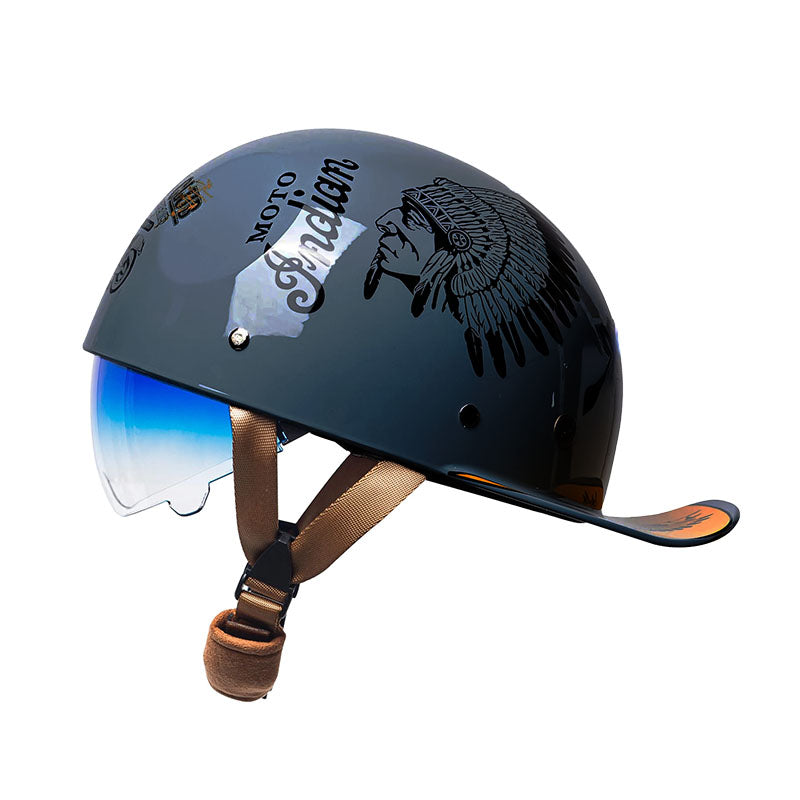 Stylish and Safe Motorcycle Cap Helmet for Riders