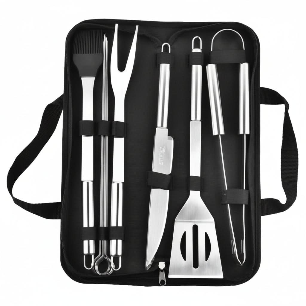 Stainless Steel Barbecue Tool Set for Outdoor Grilling